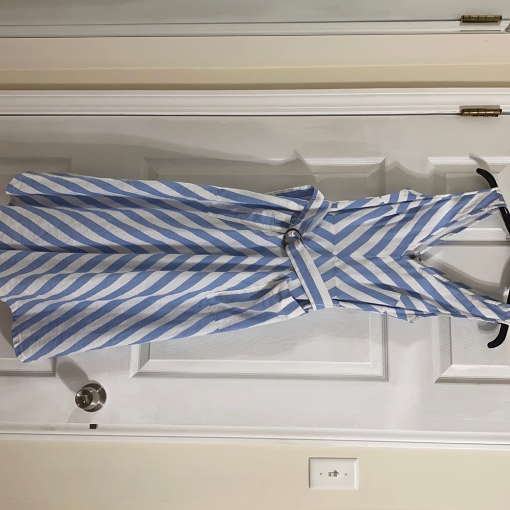 Deck stripe midi dress